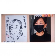 高田さんが私の似顔絵を描いてくださいました
